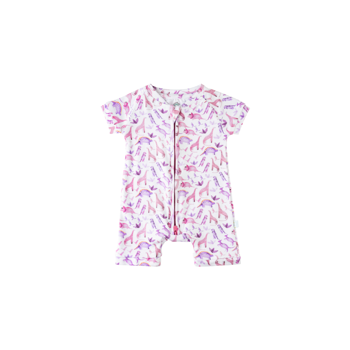 Image of Baby Short-Sleeve Bamboo Romper